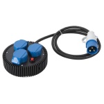 FANTON - Multipresa tavolo Fanton 42090 HI PRO CEE con disgiuntore termico Nero