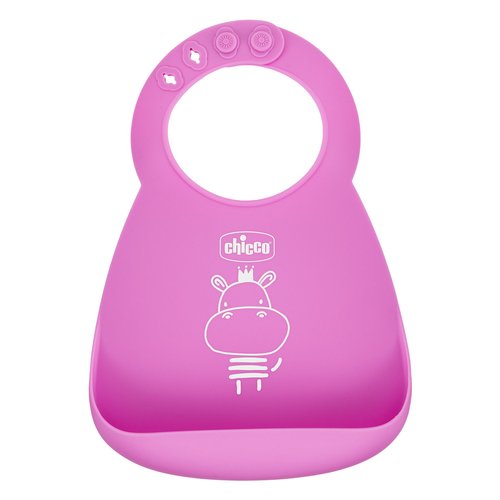 Bavaglino Chicco 10219 10 Con Tasca Rosa