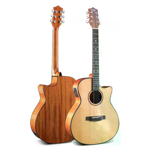 Chitarra acustica Stenton Qag41Sga Sm Abete massello lucido