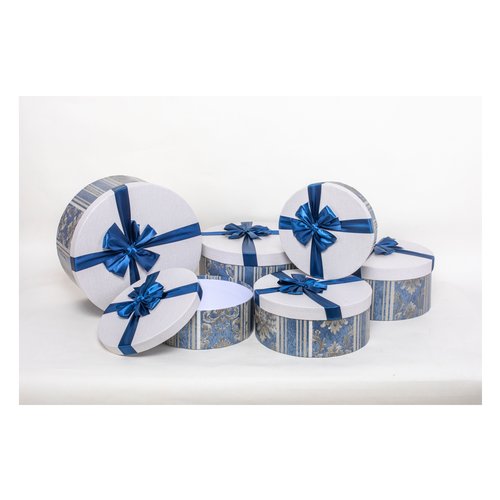 Scatola regalo Amicasa AS1132 6 set 6 pz con fiocco Assortito