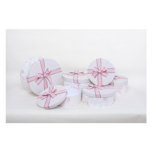 Scatola regalo Amicasa AS1133 6 sett 6 pz con fiocco Assortito