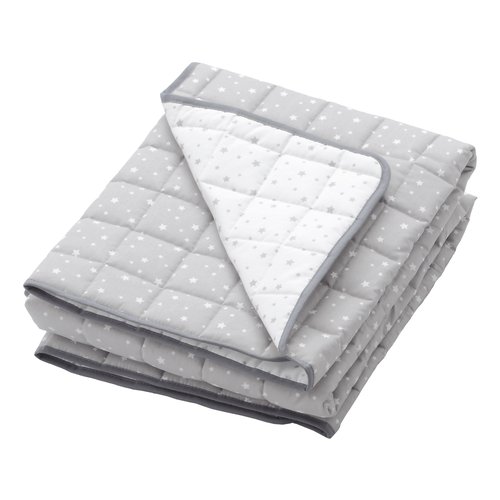 Coperta lettino Italbaby 145 077 04 STELLINE Double Face Grigio