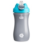 CHICCO - Bicchiere bimbo Chicco 0000692020000 Pop Up +2anni Azzurro e Grigio