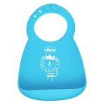 CHICCO - Bavaglino Chicco 10219 20 Con Tasca Azzurro