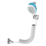 Idro Bric - Doccetta Idro Bric SAPDUP0082AZ Duplex Lucky 2F con Tubo 200 cm Bianco