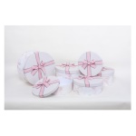 Amicasa - Scatola regalo Amicasa AS1133-6 Set 6 pz con fiocco Rosa
