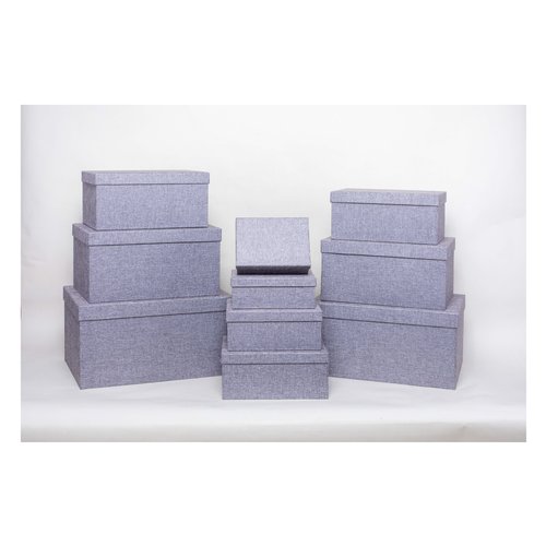 Scatola regalo Amicasa AS0153 10 Set 10 Pz Grigio Assortito