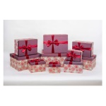 Amicasa - Scatola natalizia Amicasa AS0171 10 FIOCCO DI NEVE Set 10 pz