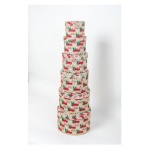 Amicasa - Scatola natalizia Amicasa AS0157 6 CHRISTMAS CARS Set 6 pz