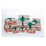 Amicasa - Scatola natalizia Amicasa AS0172 10 AGRIFOGLIO Set 10 pz