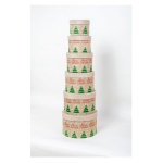 Amicasa - Scatola natalizia Amicasa AS0174 6 MERRY CHRISTMAS Set 6 pz