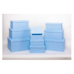 Amicasa - Scatola regalo Amicasa AS0153 10 Set 10 pz azzurro Assortito