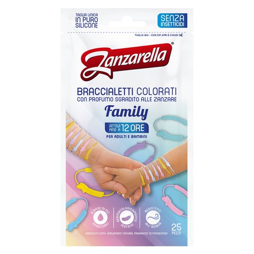 Bracciale antizanzare Zanzarella 1919300 Family 