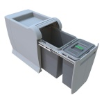 Pattumiera incasso Elletipi PTA 3045A CITY Grigio