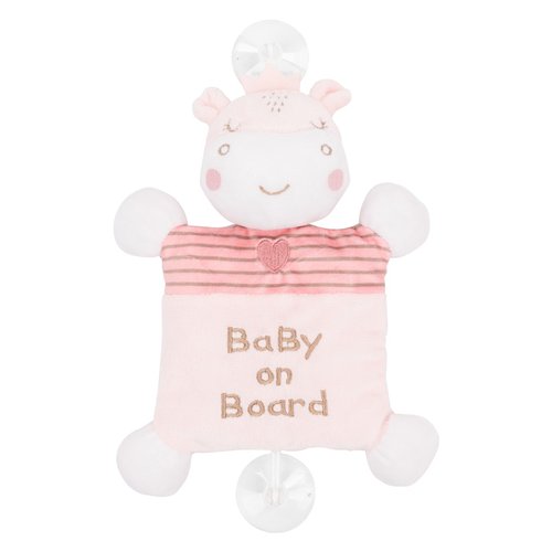 Peluche Kikka Boo 31201010352 BABY ON BOARD Hippo Dreams Rosa