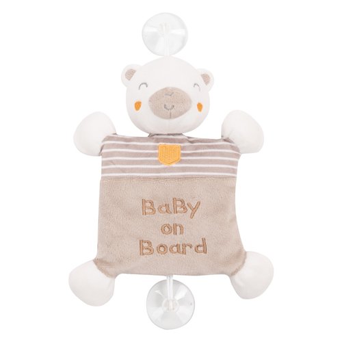 Peluche Kikka Boo 31201010365 BABY ON BOARD My Teddy Beige