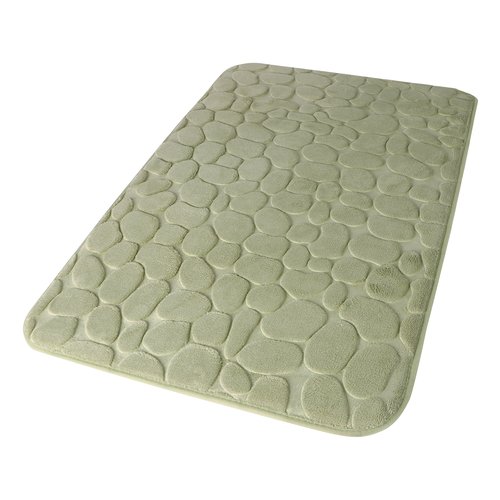 Tappeto bagno Idro Bric TASA4575VE MEMORY Sassi Verde