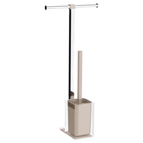Colonna attrezzata WC Gedy RA32 66 RAINBOW Cromo e Tortora chiaro