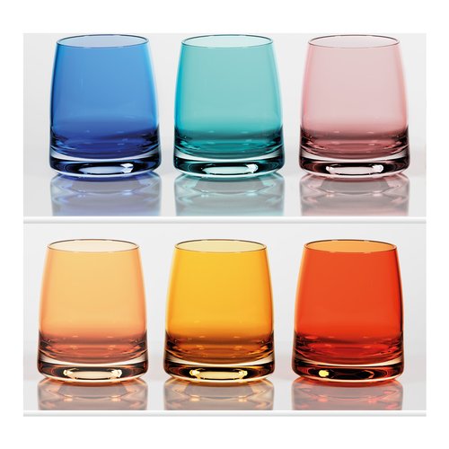 Set bicchieri Amicasa DF22133 ATENA Colori assortiti