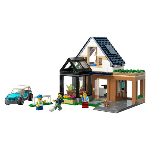 LEGO Villetta familiare e auto elettrica Costruzioni LEGO 60398 MY CITY Villetta familiare e auto elettrica
