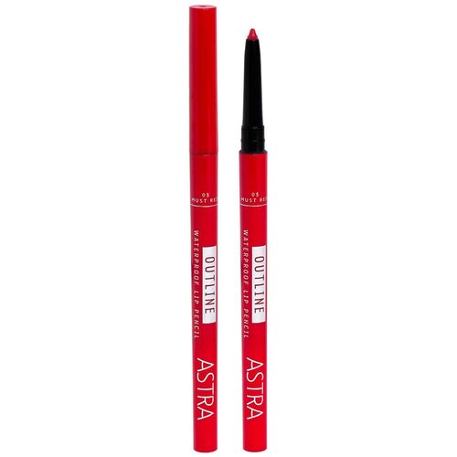 Matita labbra Astra Outline waterproof lip pencil 05 Must Red