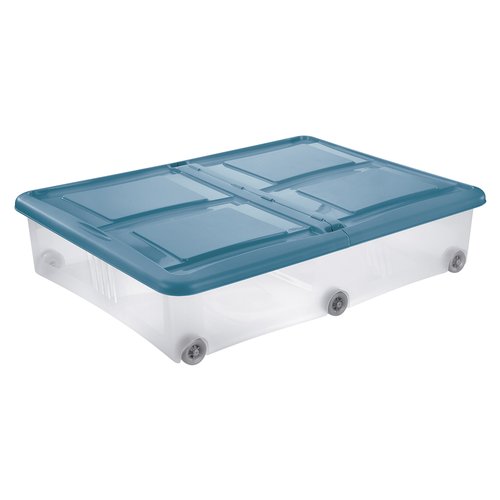 Contenitore Tontarelli 8031408AW9 STOCK BOX con ruote Blu