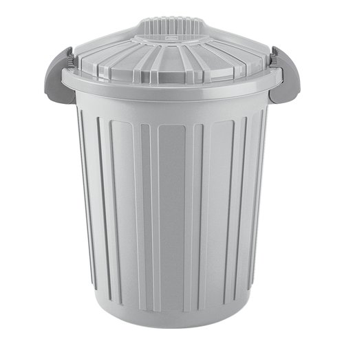 Bidone Tontarelli 810137310D AURORA Teo con coperchio doppia clip Grig