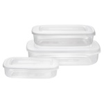 Tontarelli - Set contenitori alimenti Tontarelli 9040572112 FAMILY FOOD Bianco