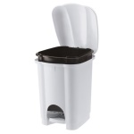 Tontarelli - Pattumiera Tontarelli 8101536112 CAROLINA Coperchio a pedale Bianco