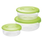 Tontarelli - Set contenitori alimenti Tontarelli 904066981A FAMILY FOOD Verde