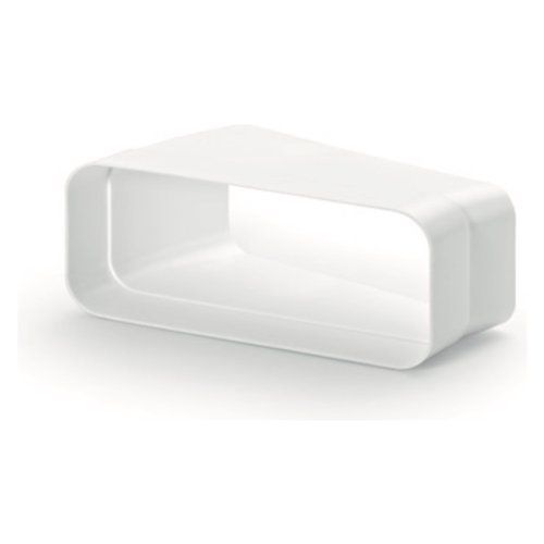 Curva cappa Airforce AFC4043007 15 orizzontale per tubo piatto Bianco 