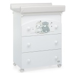 Bagnetto fasciatoio Foppapedretti 9900074110 MASCOTTE 3 cassetti Bianc