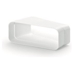 Airforce - Curva cappa Airforce AFC4043007 15 orizzontale per tubo piatto Bianco 