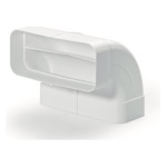 Airforce - Curva cappa Airforce AFC4043004 90 verticale per tubo piatto Bianco