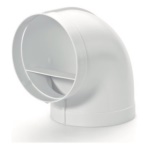 Airforce - Curva cappa Airforce AFC4052015 90 verticale per tubo tondo Bianco