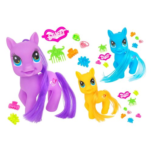 Playset bambola Globo 41148 W’TOY Playset Magic Pony con accessori Ass