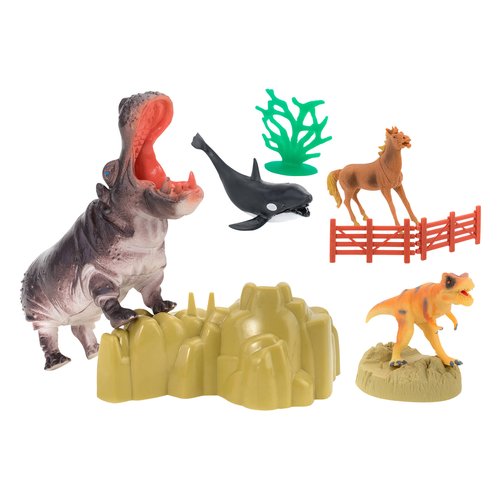 Animali giocattolo Globo 12080 ANIMALS MATES Set Animali con ambientaz
