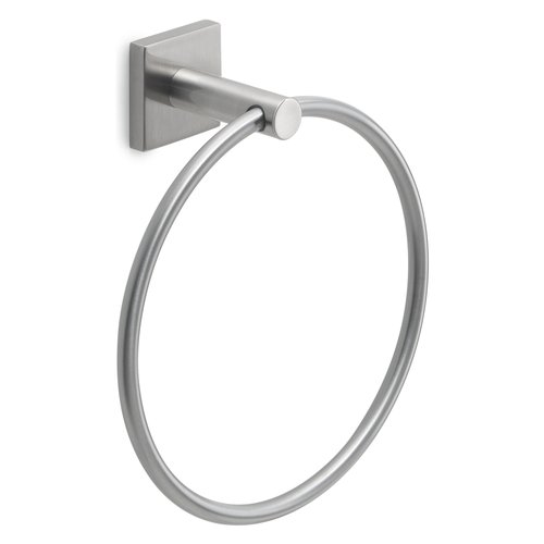 Porta asciugamani parete Gedy FJ70 38 FUJI ad anello Silver spazzolato