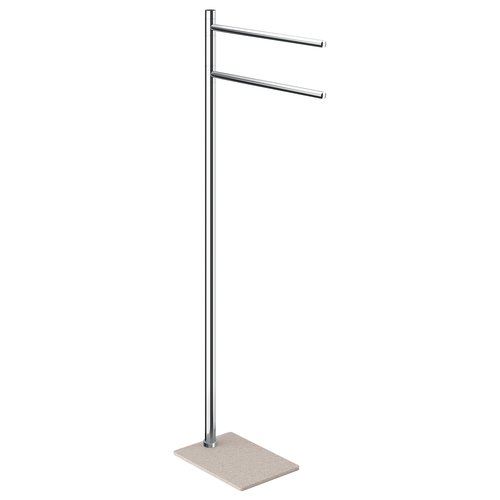 Piantana asciugamani a 2 bracci Gedy TA31 03 TANIA Cromo e Beige
