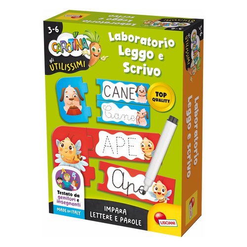Gioco educativo Lisciani 102808 CAROTINA UTILISSIMI Laboratorio Leggo 