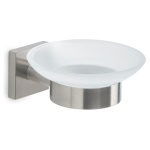 Gedy - Porta sapone parete Gedy FJ11 38 FUJI Silver Spazzolato