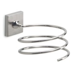Gedy - Porta asciugacapelli parete Gedy FJ55 38 FUJI Silver Spazzolato