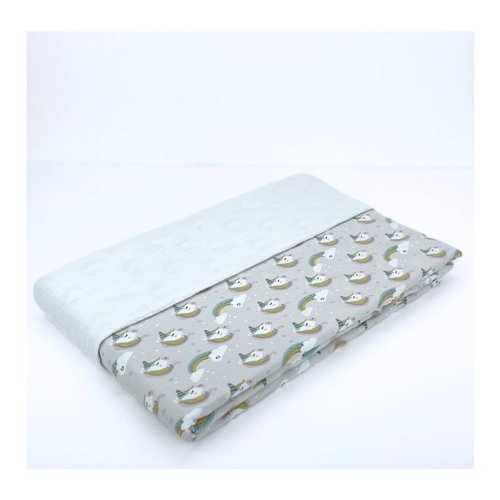 Coperta lettino Baby Idea MLUR Unicorno Rosa