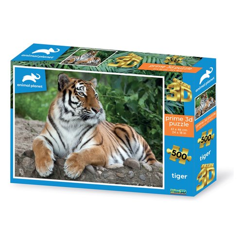 Puzzle Grandi Giochi PU201000 PRIME 3D Tigre Animal Planet