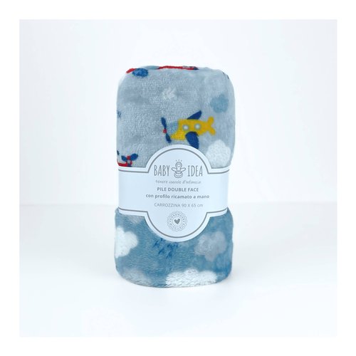 Coperta carrozzina Baby Idea PFCA Aereo Azzurro