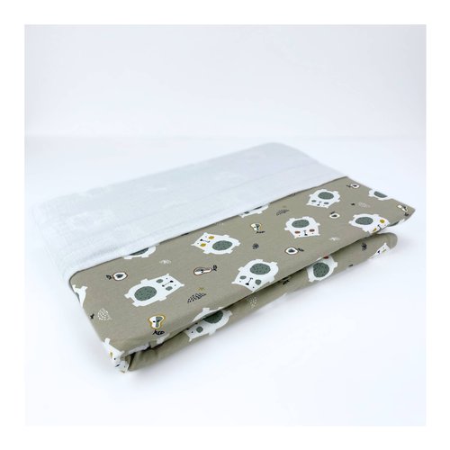 Coperta lettino Baby Idea MOB Orso Beige