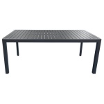 Amicasa - Tavolo da esterno Amicasa .Tavolo Carol Alu.180X90 Antracite