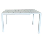 Amicasa - Tavolo da esterno Amicasa .Tavolo Carol Alu. 140/180X80 Bianco