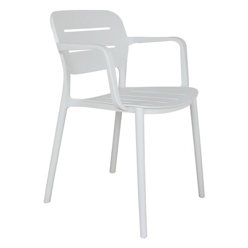 Sedia con braccioli Amicasa PP 831 CRETA Bianco