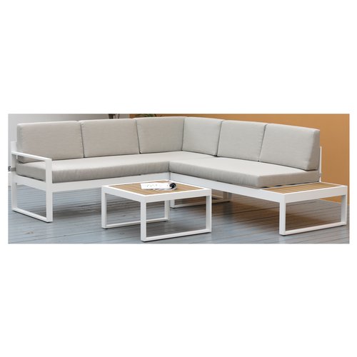 Set da esterno Amicasa BHR 3552S CORALLO Bianco e Grigio